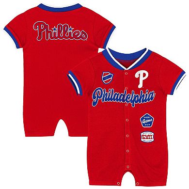 Infant Outerstuff Red Philadelphia Phillies Pinch Coverall