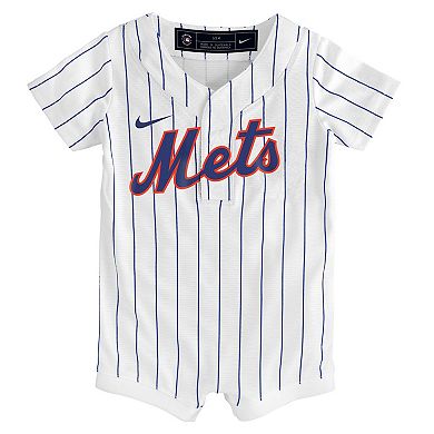 Infant Nike White New York Mets Home Replica Romper Jersey
