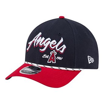 Men's New Era Navy/Red Los Angeles Angels Team Loyal 9FORTY M-Crown Adjustable Hat