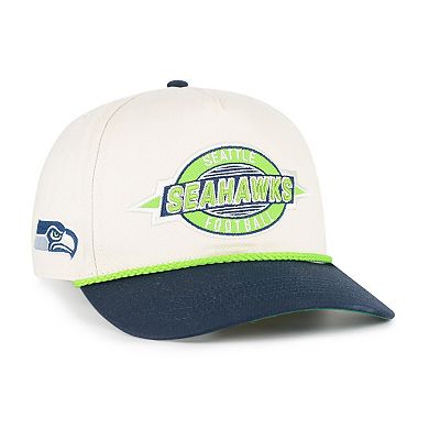 Men's '47 Natural Seattle Seahawks Frame Out Two Tone Hitch Adjustable Hat