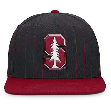 Men's Nike Black Stanford Cardinal 2026 Primetime Pin Stripe 2-Tone Snapback Hat