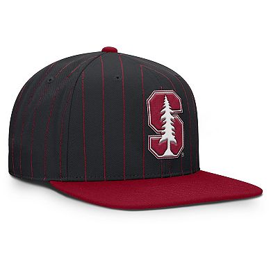 Men's Nike Black Stanford Cardinal 2026 Primetime Pin Stripe 2-Tone Snapback Hat