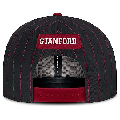 Men's Nike Black Stanford Cardinal 2026 Primetime Pin Stripe 2-Tone Snapback Hat