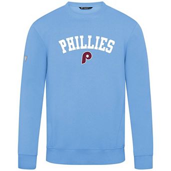 Men's Levelwear Light Blue Philadelphia Phillies Zane Felt Arch Pullover Sweatshirt