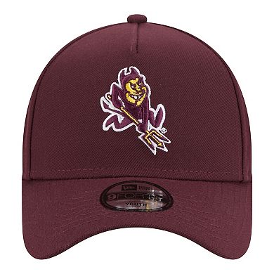 Youth New Era Maroon Arizona State Sun Devils 9FORTY A-Frame Adjustable Hat