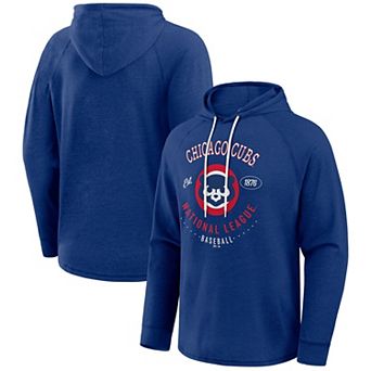Men's Darius Rucker Collection by Fanatics Royal Chicago Cubs Raglan Hooded Long Sleeve T-Shirt