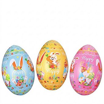 Inflatable Easter Eggs 3-Pack, Large PVC Outdoor Yard Decorations