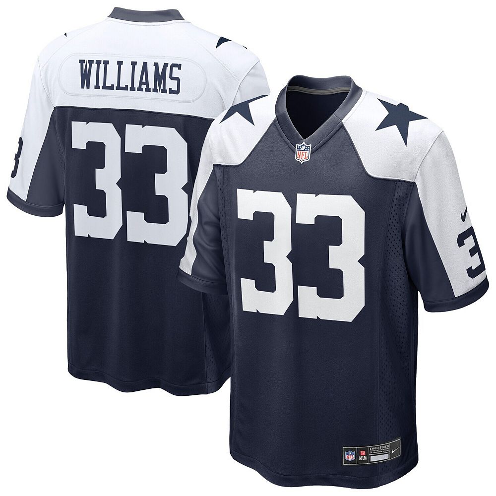Men's Nike Javonte Williams Navy Dallas Cowboys Alternate Game Jersey