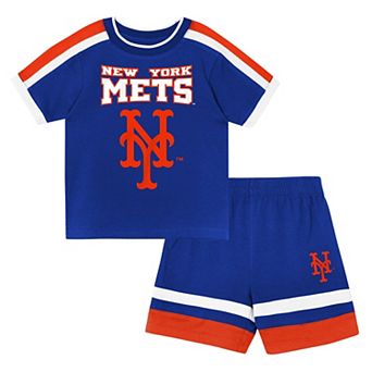 Toddler Outerstuff Royal New York Mets Ground Ball T-Shirt & Shorts Set