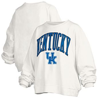Women's Pressbox White Kentucky Wildcats Plus Size Nelson Janise Sweatshirt