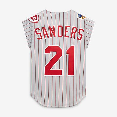 Men's Mitchell & Ness Deion Sanders Gray Cincinnati Reds 1997 Authentic Jersey