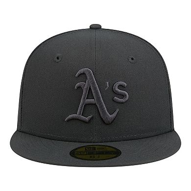 Men's New Era Charcoal Oakland Athletics Color Pack 59FIFTY Fitted Hat