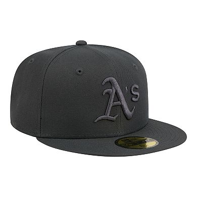 Men's New Era Charcoal Oakland Athletics Color Pack 59FIFTY Fitted Hat