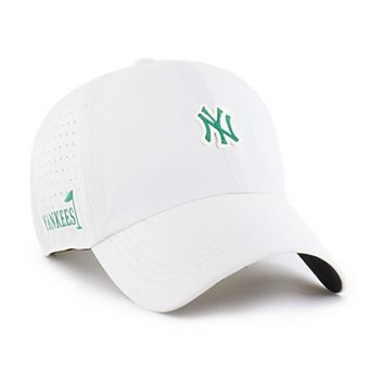 Men's '47 White New York Yankees Elevated Greens Clean Up Adjustable Hat