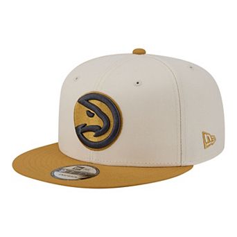Men's New Era Cream/Tan Atlanta Hawks Two-Tone Color Pack 9FIFTY Snapback Hat