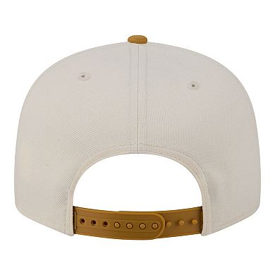 Men's New Era Cream/Tan Atlanta Hawks Two-Tone Color Pack 9FIFTY Snapback Hat