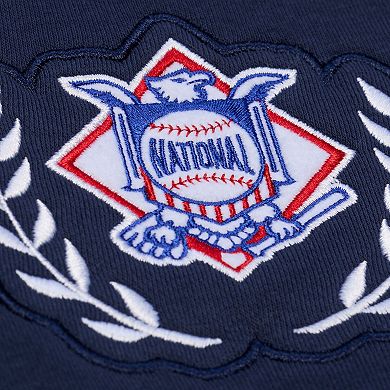 Women's Mitchell & Ness Navy Atlanta Braves Pep Rally Sweatshirt