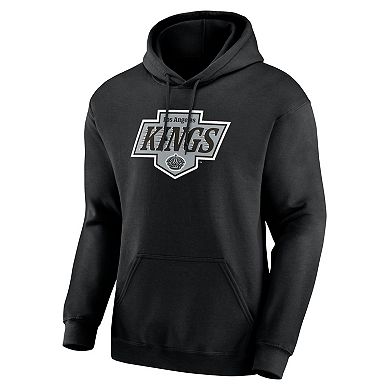Men's Logo Athletic Black Los Angeles Kings Essential Hoodie