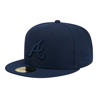 Men's New Era Navy Atlanta Braves Color Pack 59FIFTY Fitted Hat