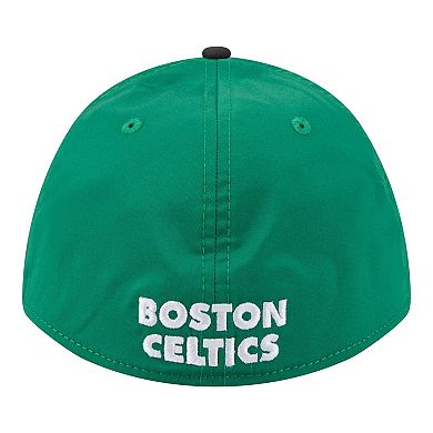 Men's New Era Kelly Green/Black Boston Celtics Rope Two-Tone M-Crown A-Frame 39THIRTY Flex Hat