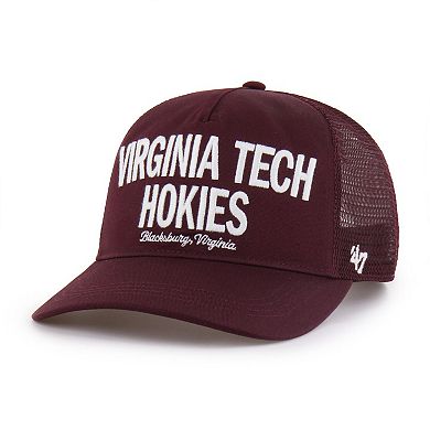 Men's '47 Maroon Virginia Tech Hokies Contemporary Hitch Trucker Adjustable Hat