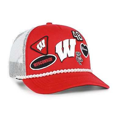 Men's '47 Red/White Wisconsin Badgers Rally On Hitch Adjustable Hat