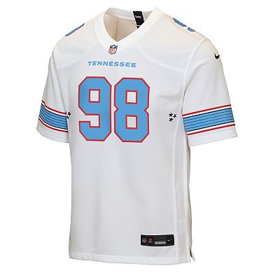 Youth Nike Jeffery Simmons White Tennessee Titans Game Jersey