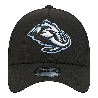 Youth New Era Black Utah Mammoth 9FORTY A-Frame Adjustable Hat