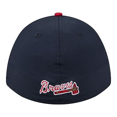 Men's New Era Navy/Red Atlanta Braves Rope M-Crown A-Frame 39THIRTY Flex Hat