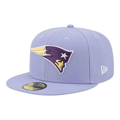 Men's New Era Light Purple New England Patriots Lavender Bloom 59FIFTY Fitted Hat