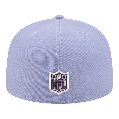Men's New Era Light Purple New England Patriots Lavender Bloom 59FIFTY Fitted Hat