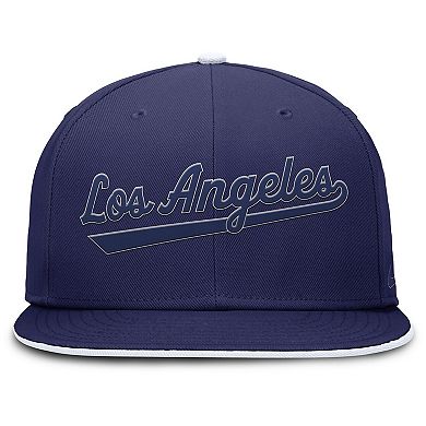 Men's Nike Royal Los Angeles Dodgers Dri-FIT Round Bill True Fitted Hat