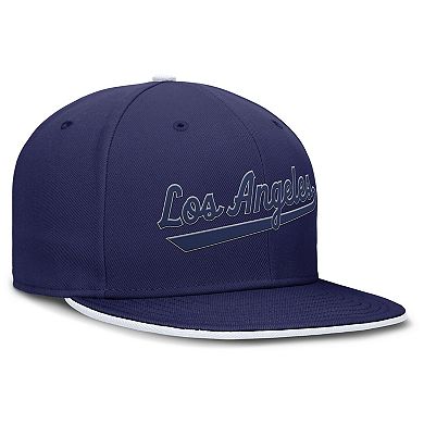Men's Nike Royal Los Angeles Dodgers Dri-FIT Round Bill True Fitted Hat