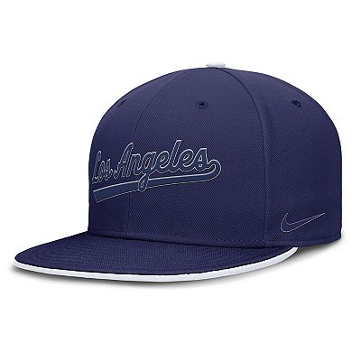 Men's Nike Royal Los Angeles Dodgers Dri-FIT Round Bill True Fitted Hat