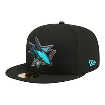 Men's New Era Black San Jose Sharks Color Pop 59FIFTY Fitted Hat