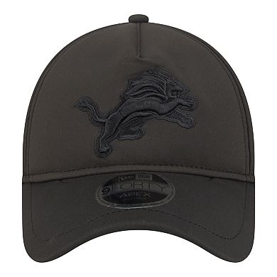 Men's New Era Black Detroit Lions Apex 9FORTY Adjustable Hat