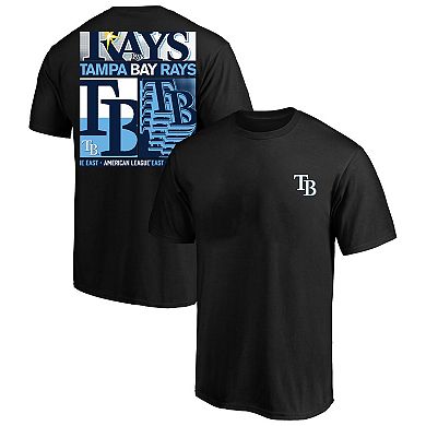 Men's Profile Black Tampa Bay Rays Big & Tall Two-Sided Graphic T-Shirt