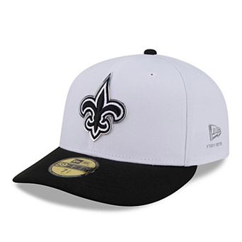 Men's New Era White/Black New Orleans Saints 2026 NFL Draft Pre-Curved 59FIFTY Fitted Hat