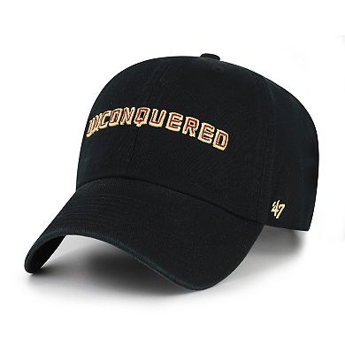 Men's '47 Black Florida State Seminoles Clean Up Adjustable Hat