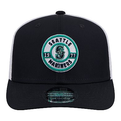 Men's New Era Navy Seattle Mariners Active 9SEVENTY Adjustable Trucker Hat