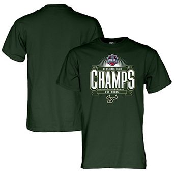 Unisex Blue 84 Green South Florida Bulls 2026 American Conference Men's Basketball Tournament Champions T-Shirt