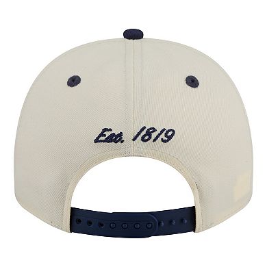 Men's New Era Cream/Navy Virginia Cavaliers Two-Tone Arched 9FIFTY Snapback Hat