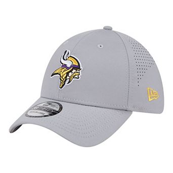 Men's New Era Gray Minnesota Vikings Perforated 39THIRTY Flex Hat