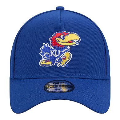Youth New Era Royal Kansas Jayhawks 9FORTY A-Frame Adjustable Hat