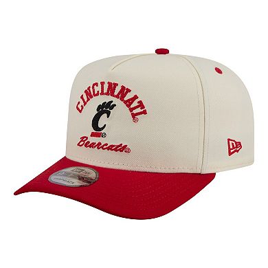 Men's New Era Cream/Red Cincinnati Bearcats Two-Tone Arched 9FIFTY Snapback Hat