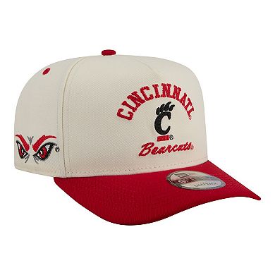 Men's New Era Cream/Red Cincinnati Bearcats Two-Tone Arched 9FIFTY Snapback Hat