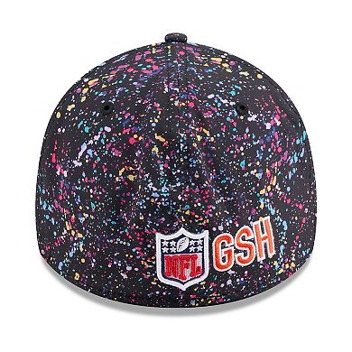 Men's New Era Black Chicago Bears 2025 NFL Crucial Catch 39THIRTY Flex Hat