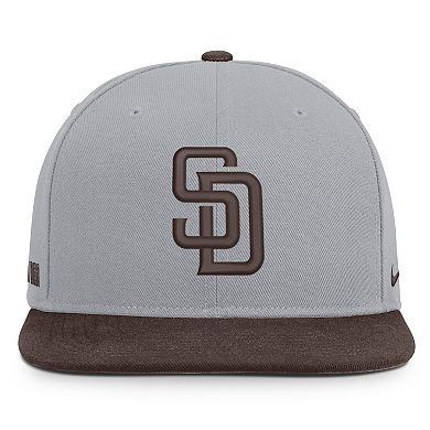 Men's Nike Gray/Brown San Diego Padres Primetime Pro Dri-FIT Snapback Hat