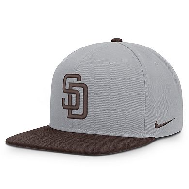 Men's Nike Gray/Brown San Diego Padres Primetime Pro Dri-FIT Snapback Hat