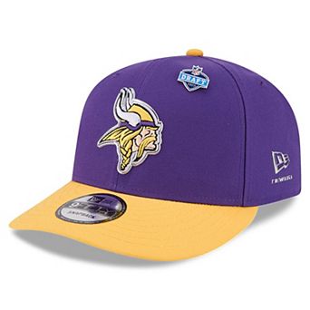Youth New Era Purple/Gold Minnesota Vikings 2026 NFL Draft Pre-Curved 9FIFTY Snapback Hat
